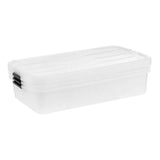 IRIS 50 Qt. Under Bed Storage Container, Clear, (3-Pack)