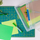 IRIS 5.5 qt. Storage Clip Box, Clear, 4-Pack