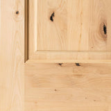 Krosswood Doors 42 in. x 80 in. Rustic Knotty Alder Arch Top Clear Stain Left-Hand Inswing Wood Single Prehung Front Door