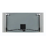 Vanity Art Honfleur 60 in. W x 28 in. H Large Frameless Rectangular LED Wall Mounted Bathroom Vanity Mirror in Clear