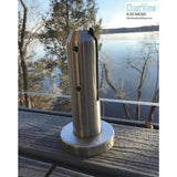 ClearView GLASS RAILINGS 48 in. x 39 in. CVGR Hercules Glass Panel with 2 Spigots per Panel