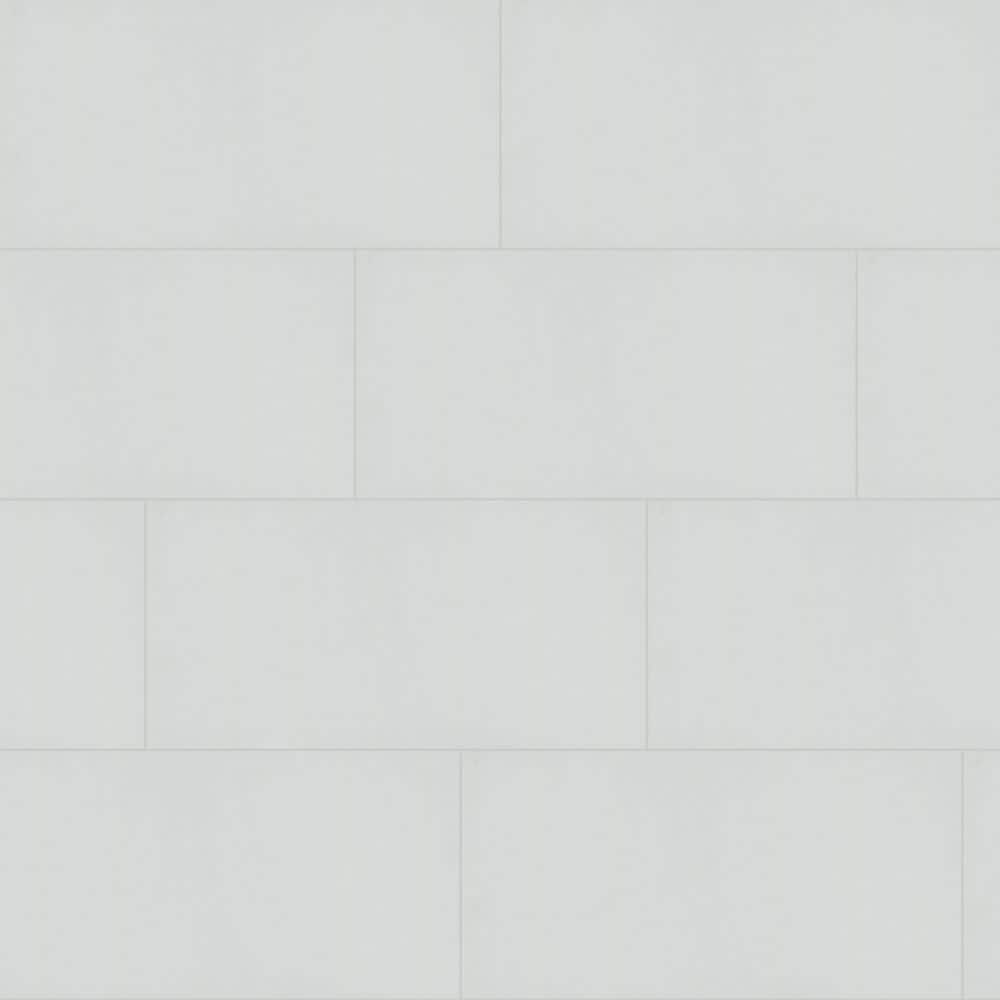 Cliff White 12 in. x 24 in. Matte Porcelain Floor and Wall Tile (14 sq. ft./Case)