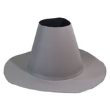 Flashco PVC Small Short Conical Closed Pipe Flashing Roof Boot, 0.5–2.0 in, Gray (17FCBPSSGY)