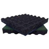 Rubber-Cal Eco-Safety Interlocking Playground Tile, 2.5 x 19.5 x 19.5 in, Single Tile, 2.77 sq. ft. Coverage, Black