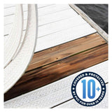 Deck-Top Coastal Grey PVC Decking Board Covers 8 ft. (10-Pack)