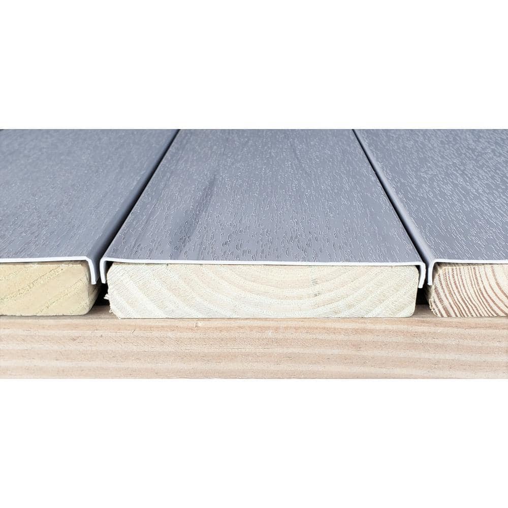 Deck-Top Coastal Grey PVC Decking Board Covers 8 ft. (10-Pack)