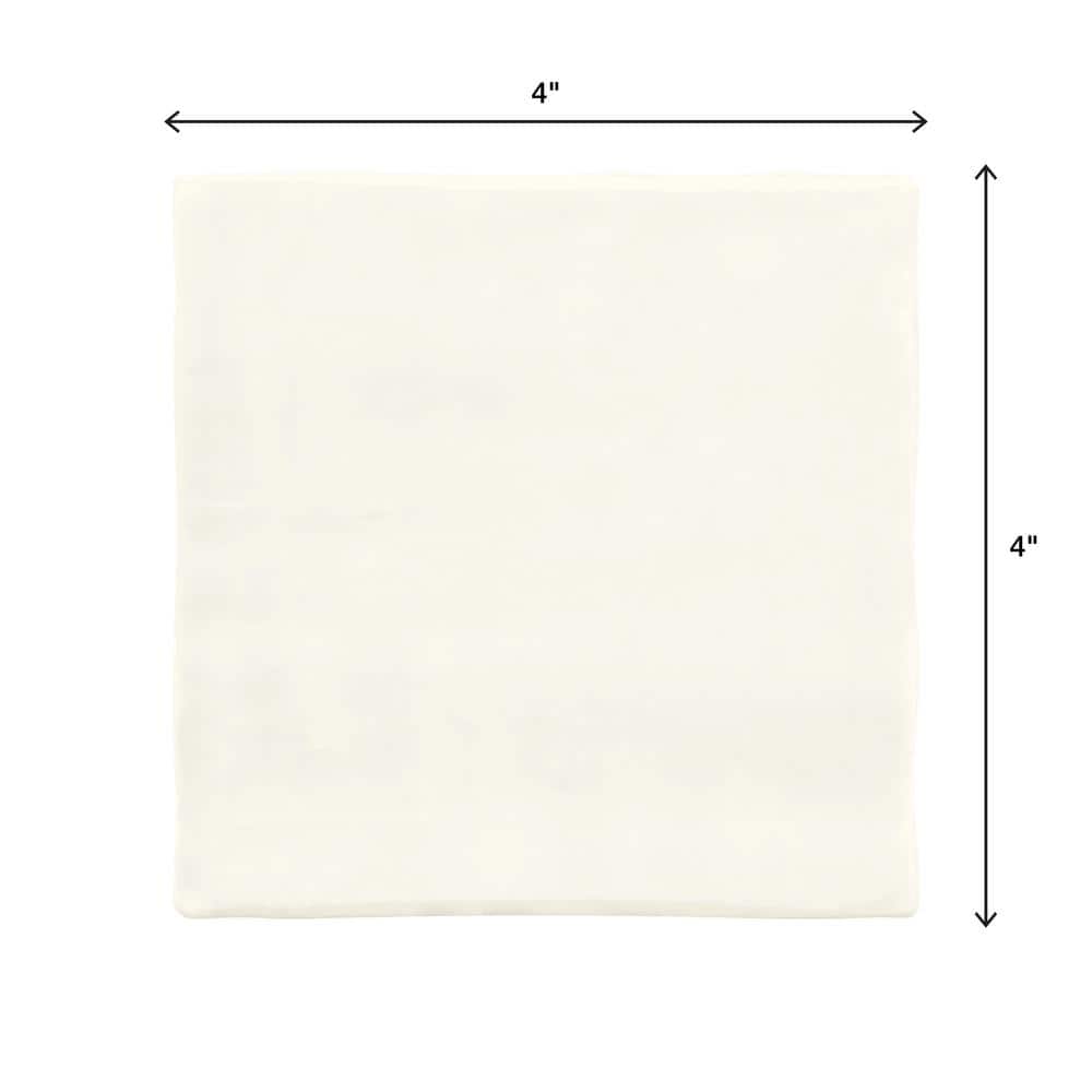 Daltile Artcrafted Coconut 4 in. x 4 in. Glazed Ceramic Wall Tile (5.67 sq. ft./case)