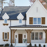 36 in. x 80 in. Left Hand 2-Panel Square Coffee Bean Stain Fiberglass Prehung Front Door withBrickmould