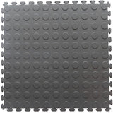 Norsk Multi-Purpose 18.3 in. x 18.3 in. Dove Gray PVC Garage Flooring Tile with Raised Coin Pattern (6-Pieces)