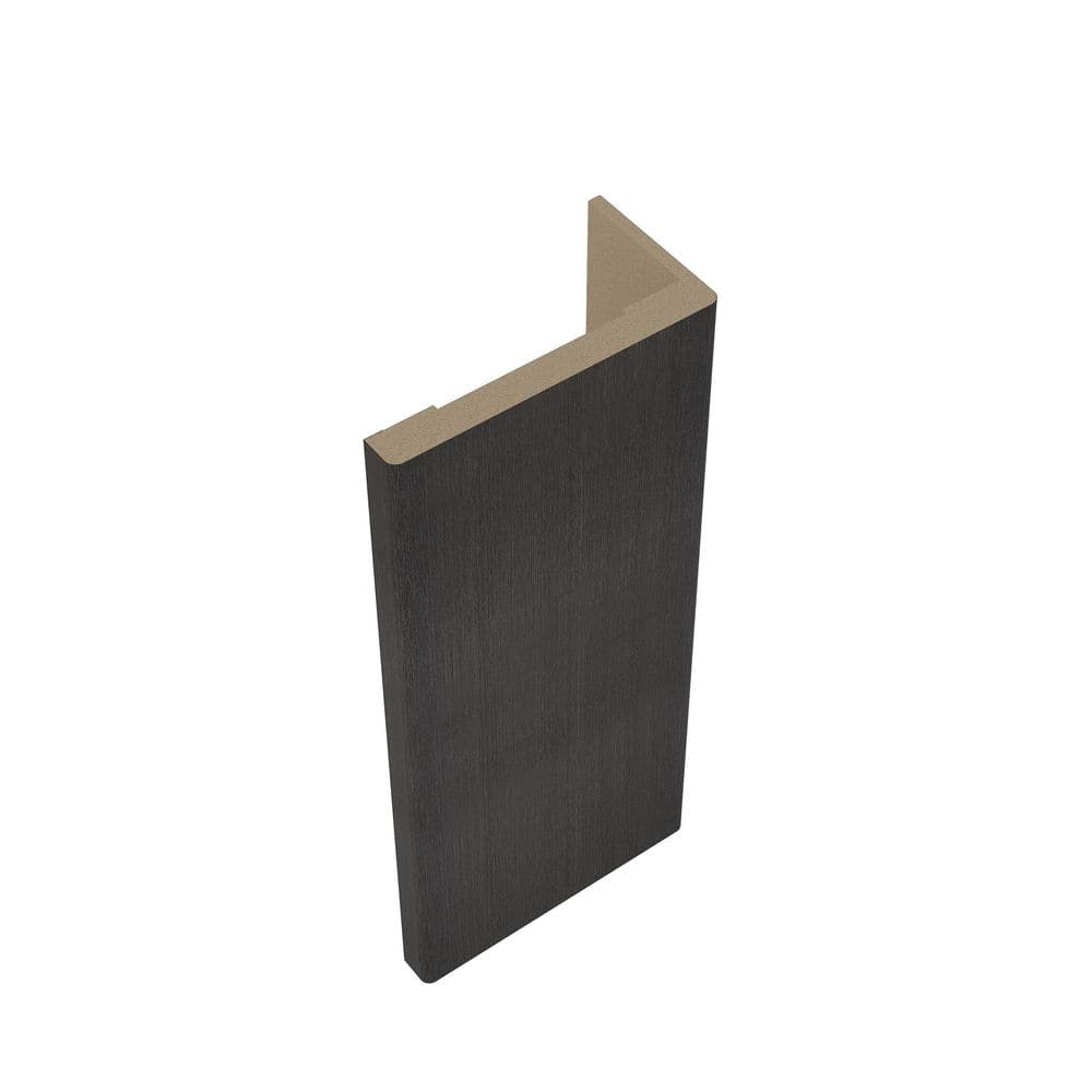 Belldinni 11/16 in. D x 3-1/2 in. W x 85-1/2 in. L MDF Interior Set of Casings for Single Swing Door Black Apricot (5-Piece Kit)