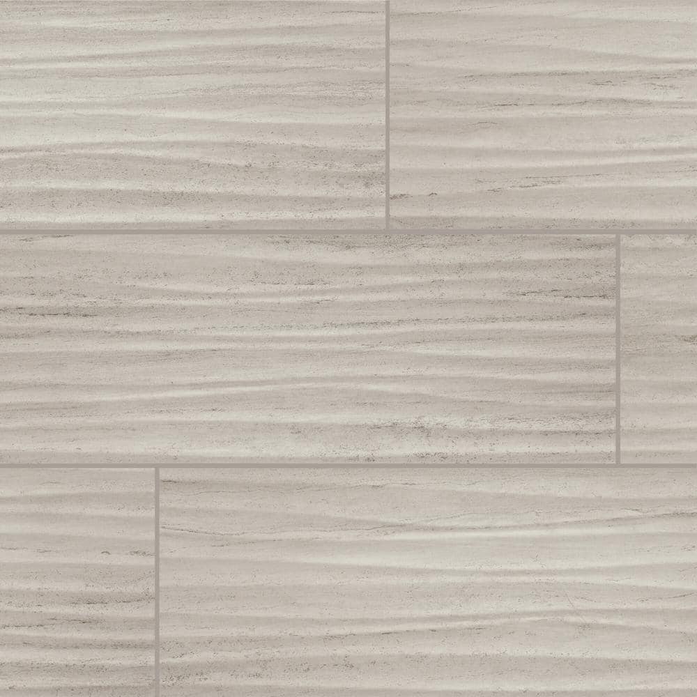 Daltile Articulo Column Grey 6 in. x 18 in. Glazed Ceramic Wavy Wall Tile (11.25 sq. ft./case)