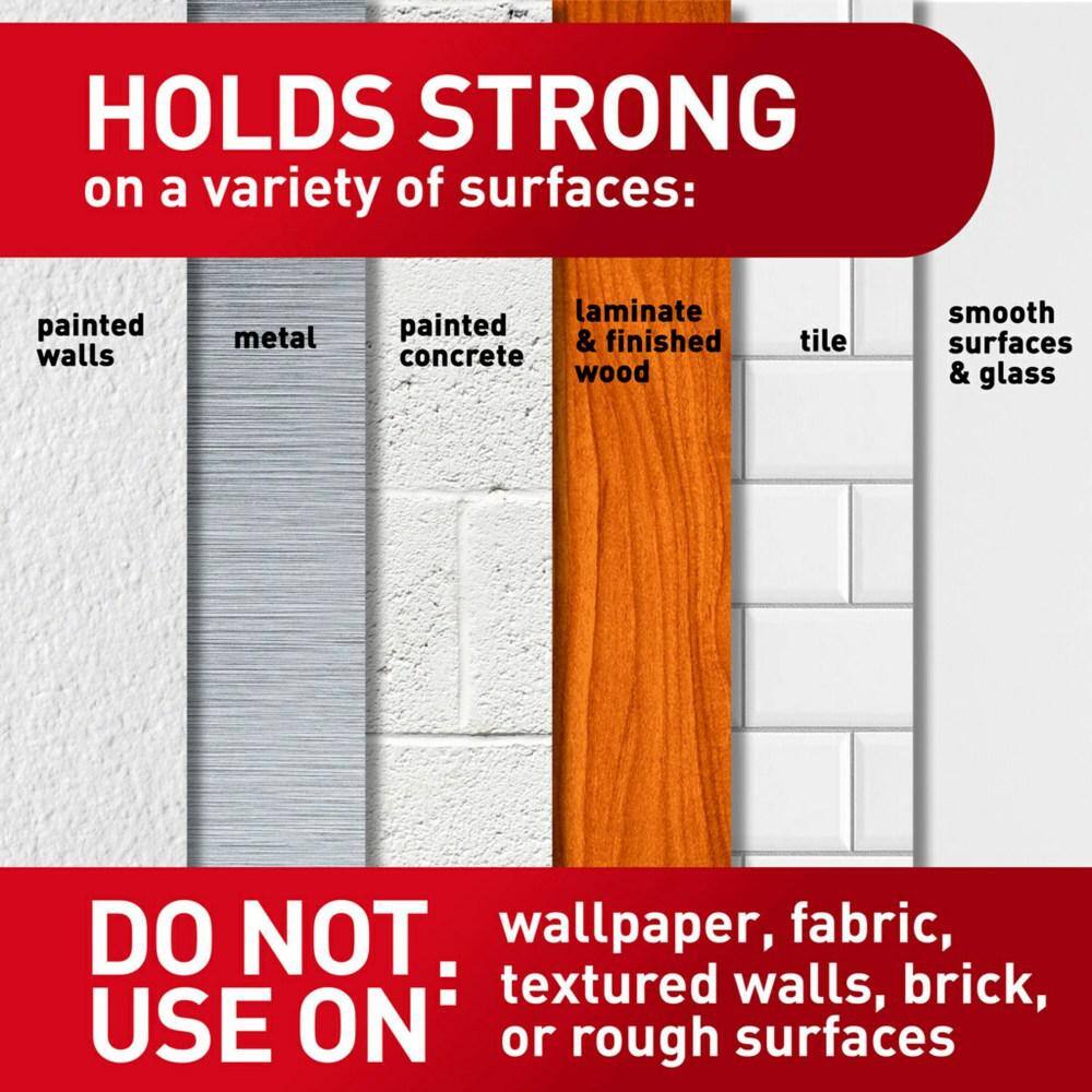 3M Command Large Picture Hanging Strips, White, 6 Pairs (Holds up to 16 lbs)