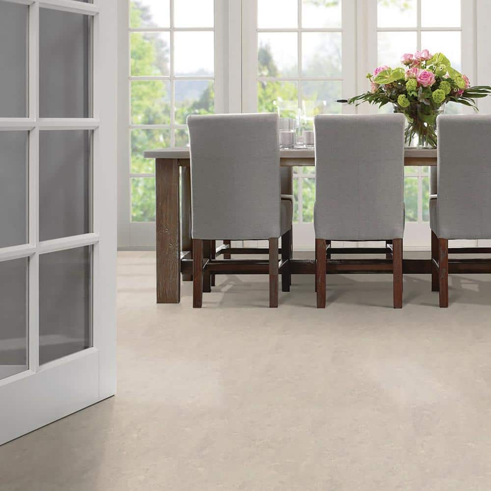 Marmoleum Cinch Loc Seal Concrete 9.8 mm x 11.81 in. X 35.43 in. Waterproof Laminate Floor Tile (20.34 sq. ft/Case)
