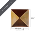 Deckorators 6 in. x 6 in. Copper Pyramid Post Point