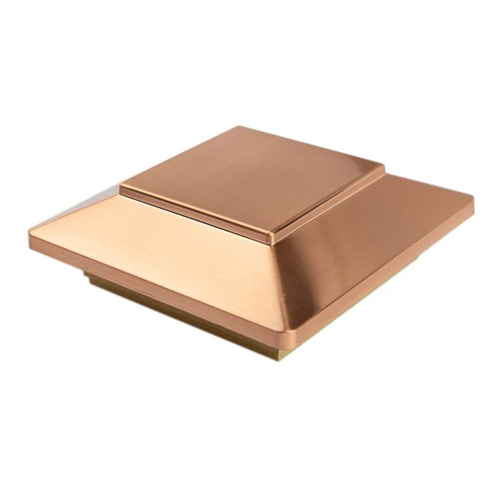 Deckorators 6 in. x 6 in. Victoria Copper Plateau Pressure Treated Wood Post Cap