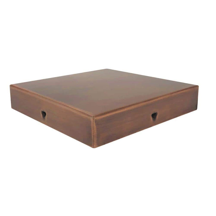 NUVO IRON Eazy Cap 6 in. x 6 in. Copper Stainless Steel Modern Low-Profile Flat Top Post Cap (Pack of 24)