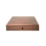 NUVO IRON Eazy Cap 6 in. x 6 in. Copper Stainless Steel Modern Low-Profile Flat Top Post Cap (Pack of 24)