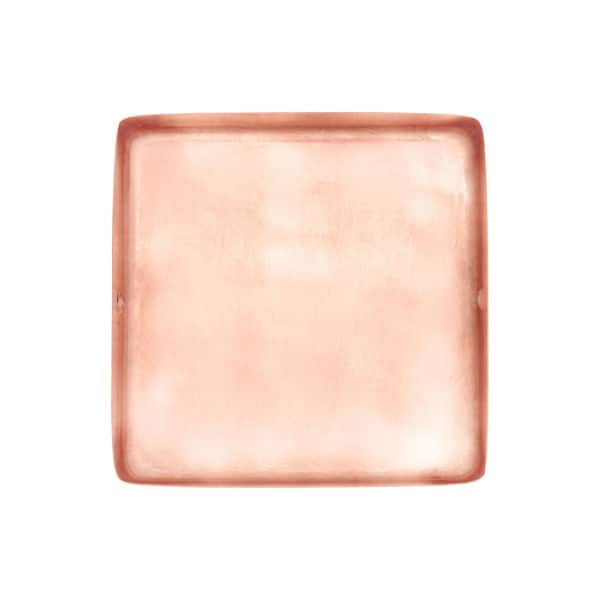 Protectyte 6 in. x 6 in. Copper Flat Top Slip Over Fence Post Cap with 3/4 in. Lip and Screws