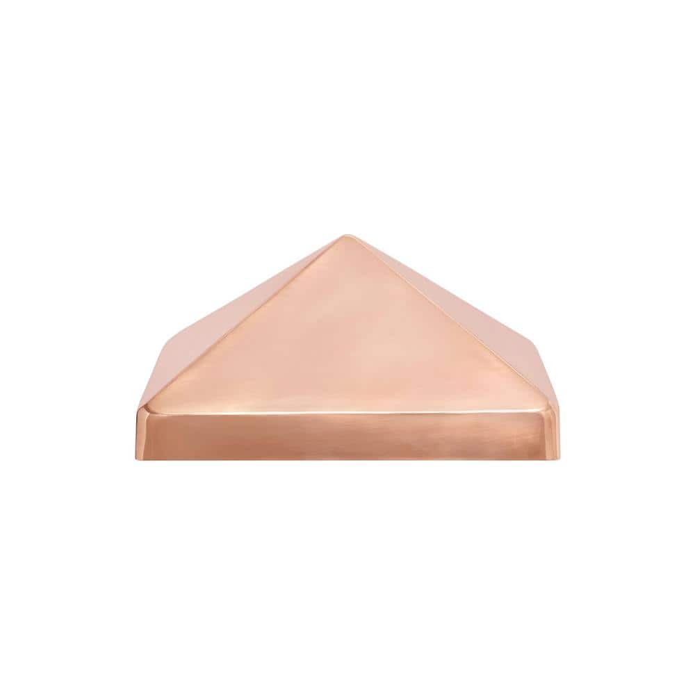 Protectyte NOMINAL 8 in. x 8 in. Pyramid Slip Over Copper Fence Post Cap