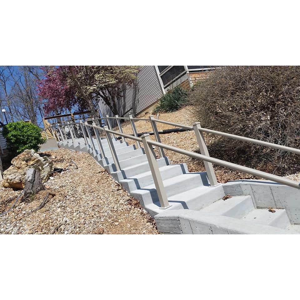EZ Handrail 6 ft. x 1.9 in. Copper Vein Round Aluminum ADA Handrail