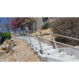 EZ Handrail 6 ft. x 1.9 in. Copper Vein Round Aluminum ADA Handrail
