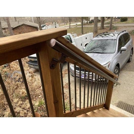 EZ Handrail 6 ft. x 1.9 in. Copper Vein Round Aluminum ADA Handrail