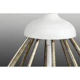 Progress Lighting Fleurette 5-Light White Chandelier