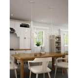Progress Lighting Callin 22.75 in. 5-Light Cottage White Chandelier