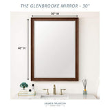 James Martin Vanities Glenbrooke 30" x 40" Rectangular Vanity Mirror in Country Oak