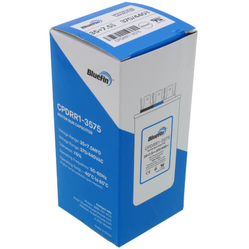 Bluefin CPDRR1-3575 capacitor - alternate view (Product Type: Capacitor; Voltage: 440/370V)