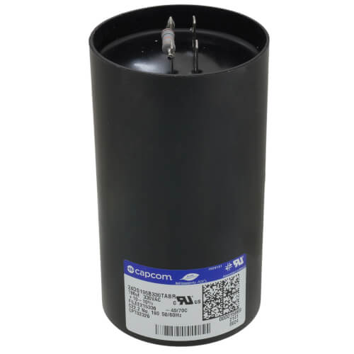Trane CPT02328 capacitor - front view (Voltage: 330v; MFD: 196)