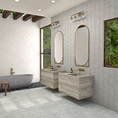 Daltile Bryne Mist 12 in. x 10 in. Glazed Ceramic Straight Joint Mosaic Tile (8.3 sq. ft./case)