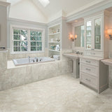American Olean Mirasol Crema Laila Porcelain Bullnose Tile, 3-in x 12-in