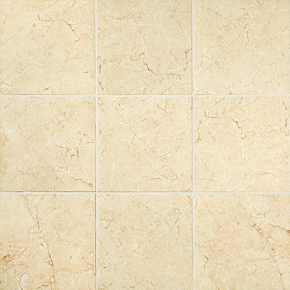 American Olean Mirasol Crema Laila Porcelain Bullnose Tile, 3-in x 12-in