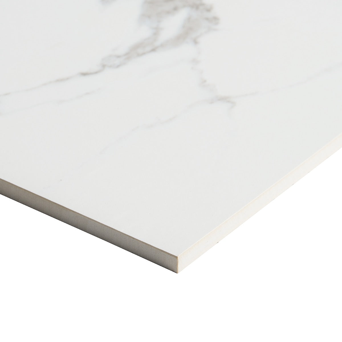 Fortunato Calacatta and Marfil 12x12 Matte Porcelain Checkerboard Tile