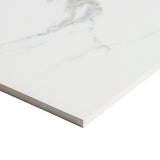 Fortunato Calacatta and Marfil 12x12 Matte Porcelain Checkerboard Tile
