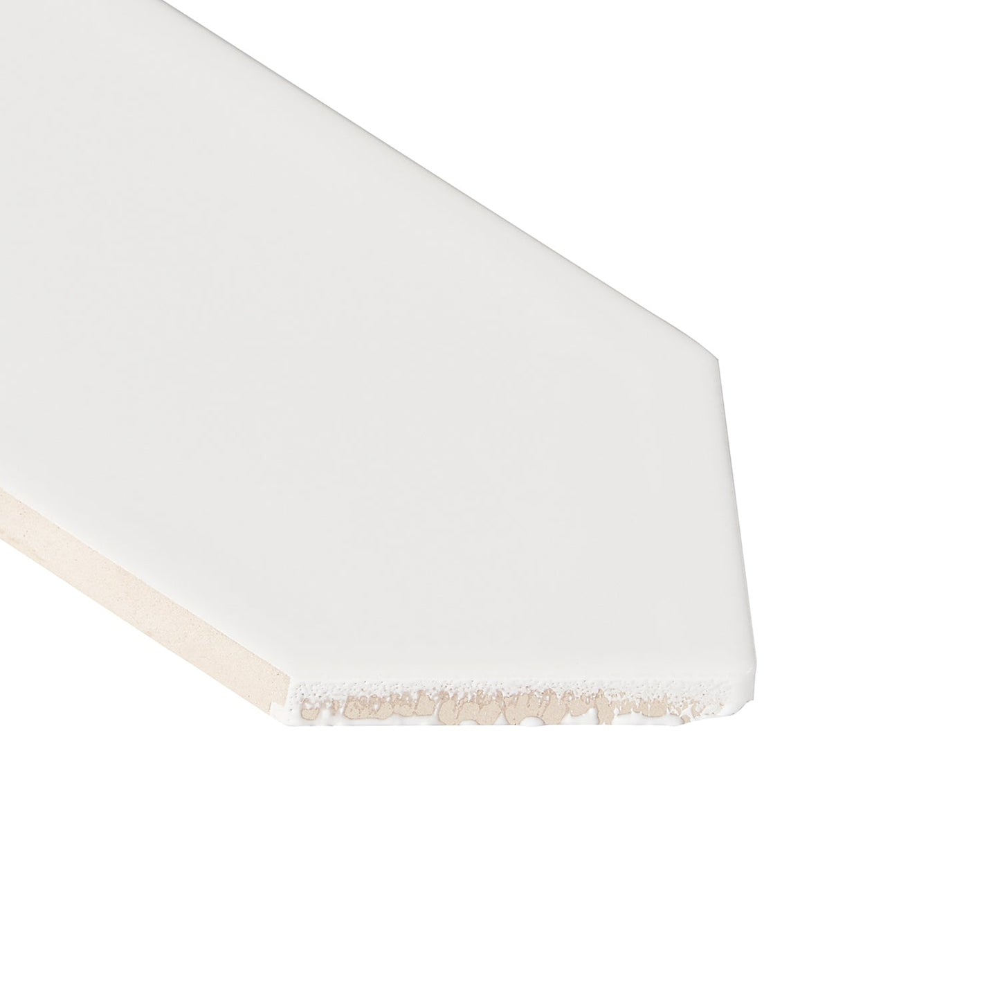 Kent White 3x12 Picket Polished Ceramic Wall Tile by Lux Tile