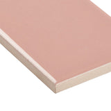 Park Hill Pink 3x6 Polished Porcelain Subway Tile for Walls