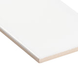 Park Hill White 4x12 Polished Porcelain Subway Tile - Tilebar