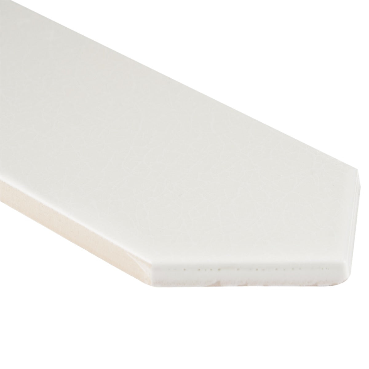 Tehama Crackled White 3x12 Ceramic Tile - Lux Tile