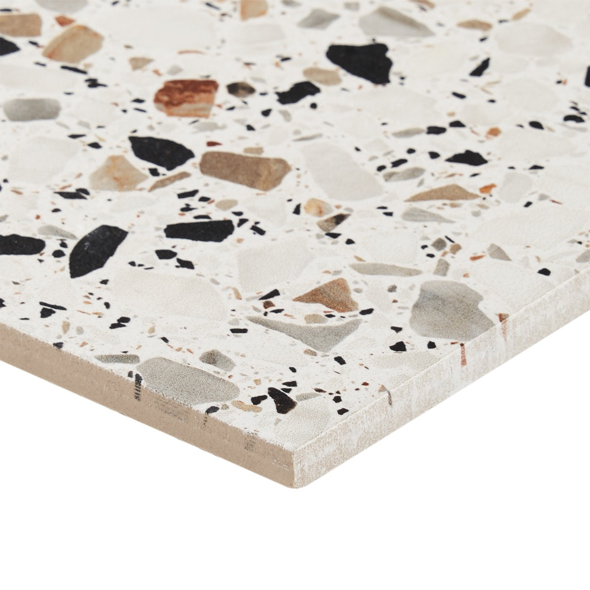Lux Tile Chips Macro Bianco White 8x8 Matte Porcelain Tile