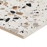 Lux Tile Chips Macro Bianco White 8x8 Matte Porcelain Tile
