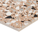 Tilebar Chips Macro Terracotta Coral Orange 8x8 Matte Porcelain Tile