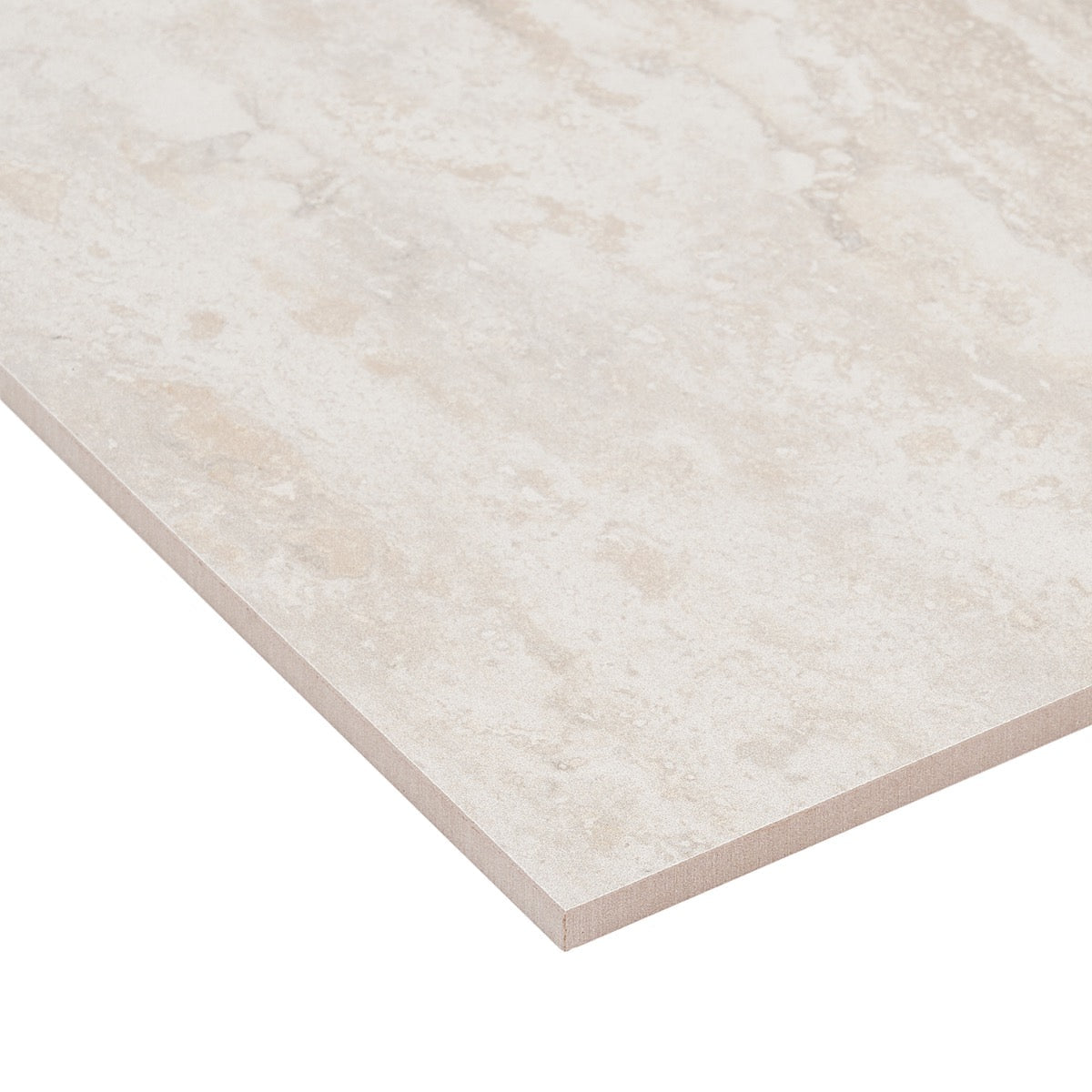 Basic Travertine Beige & Cream 12x24 Matte Porcelain Tile - Lux Tile