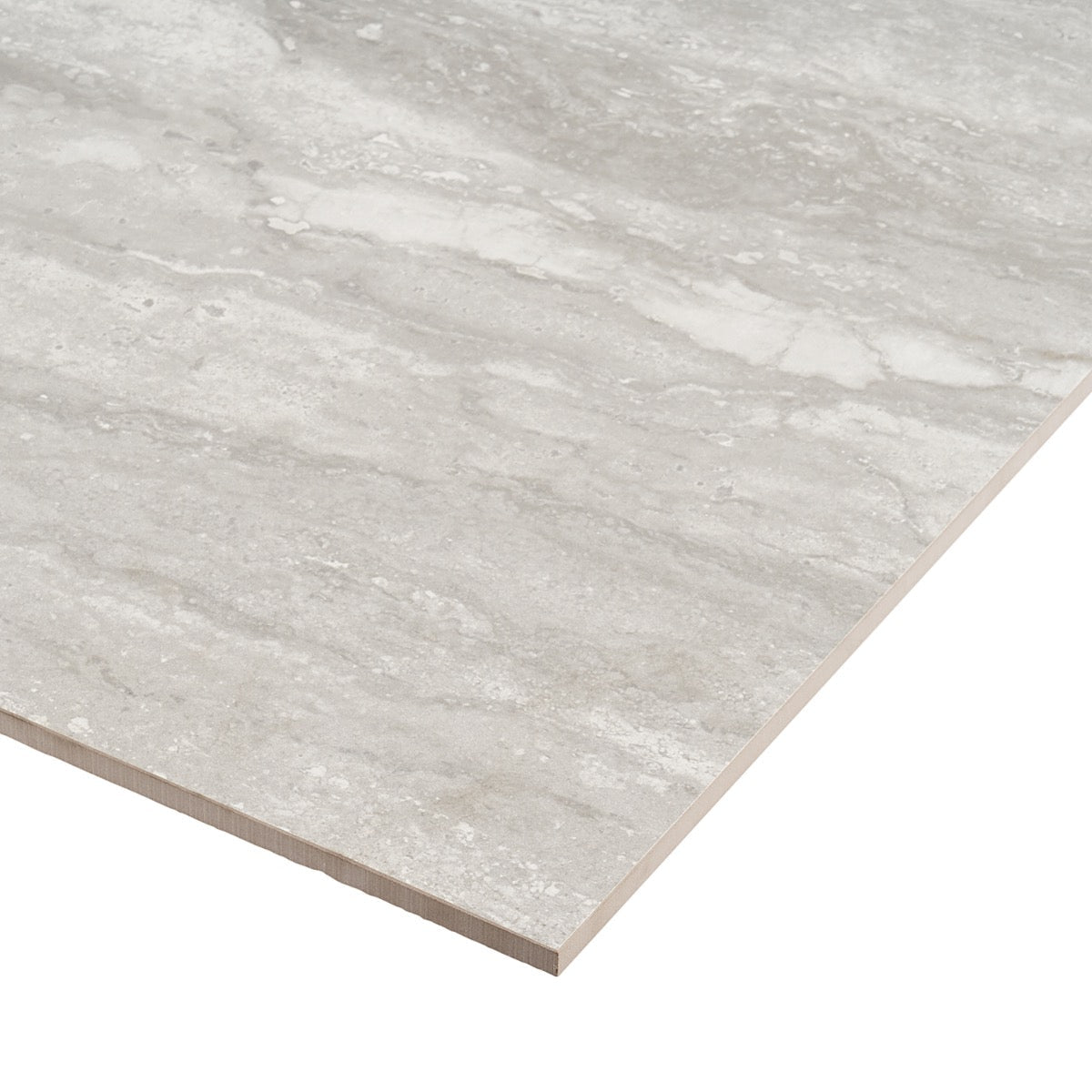 Basic Travertine Silver 24x48 Matte Porcelain Tile - Lux Tile