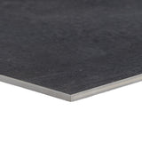 Bronx Black 24x48 Matte Porcelain Tile - Industrial Concrete Look