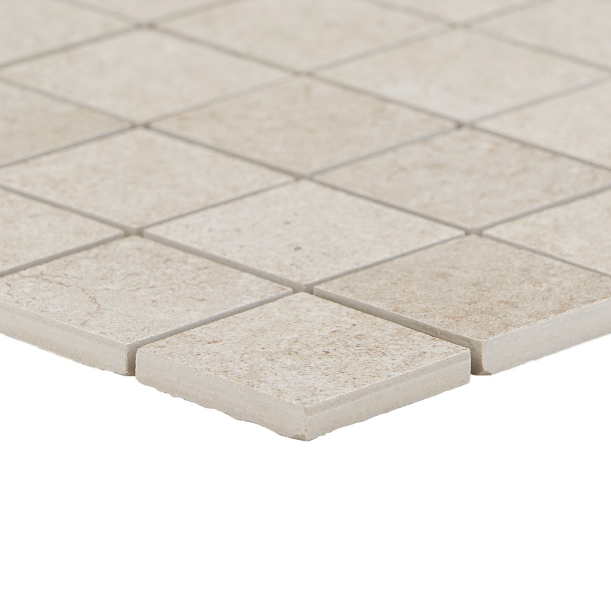 Bronx Sand Beige 2x2 Matte Porcelain Mosaic Tile - Durable and Stylish