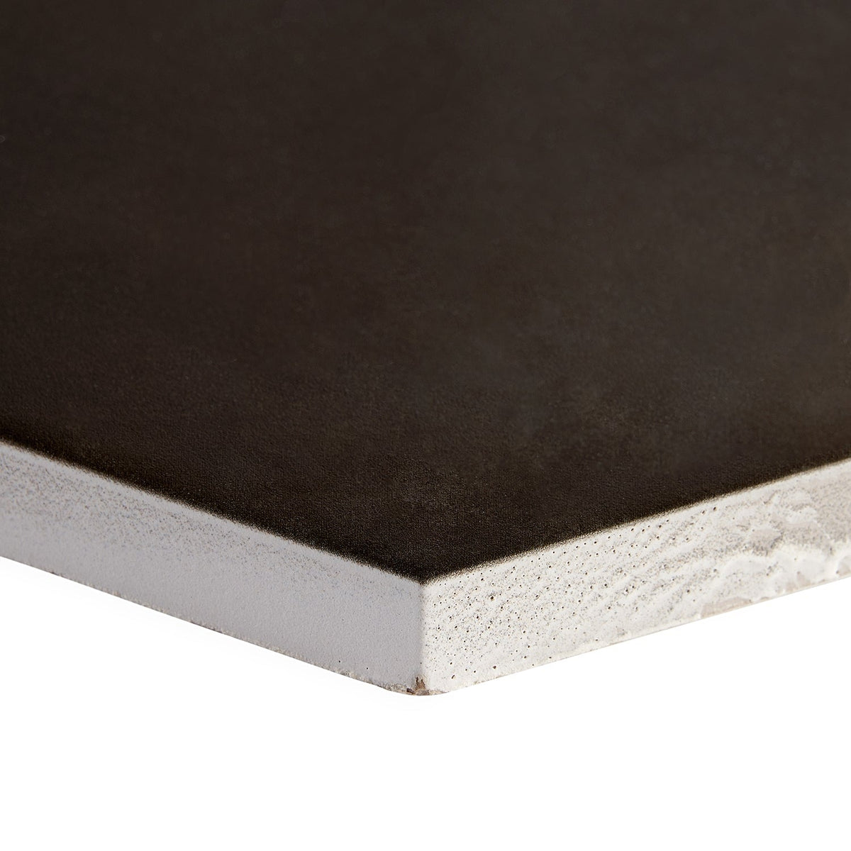 HexArt Nero Black 8" Hexagon Matte Porcelain Tile by Lux Tile