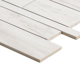 DreamStone Dolomite Snow Railroad Matte Porcelain Mosaic Tile