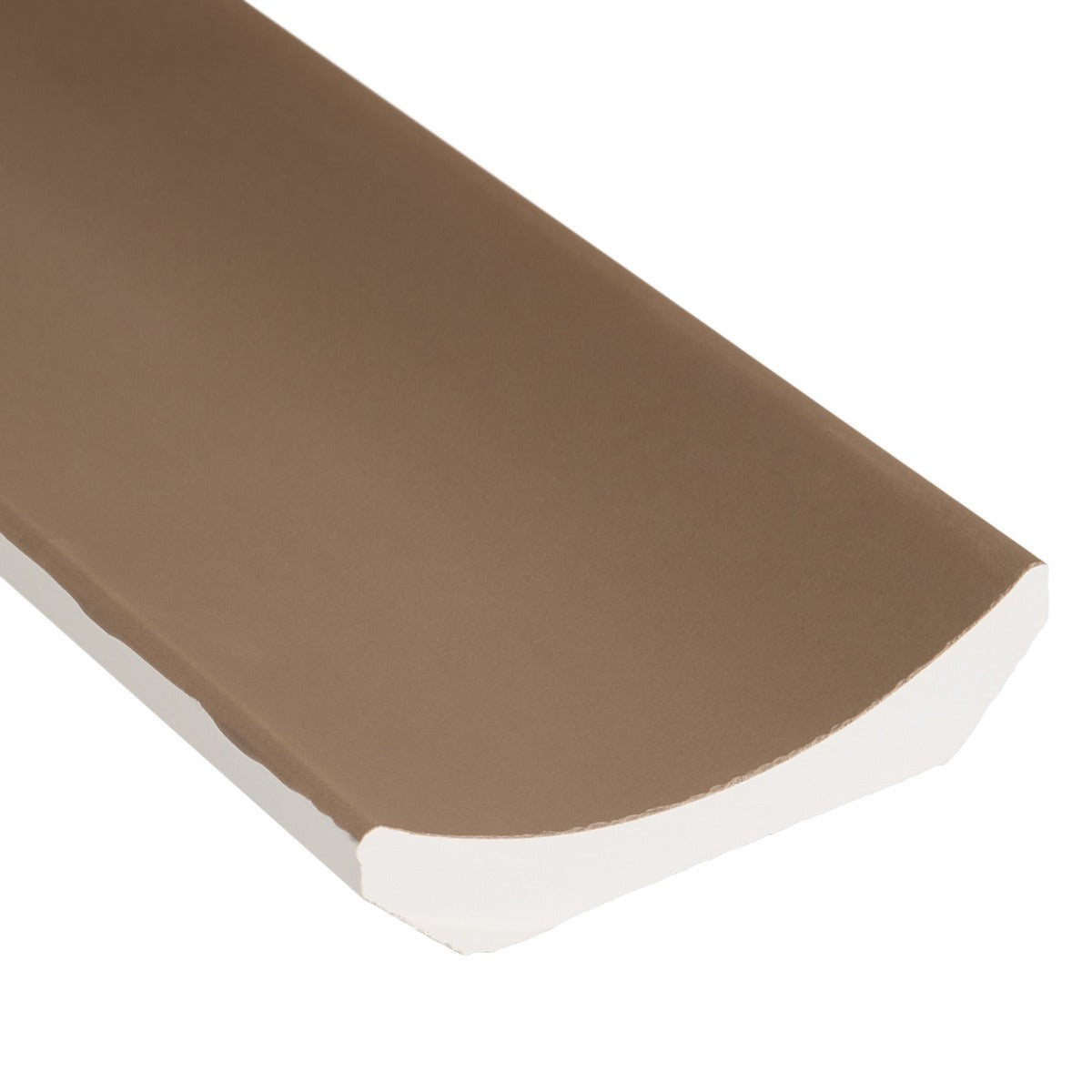 Roller Taupe Fluted Column 4x36 3D Handmade Matte Ceramic Tile